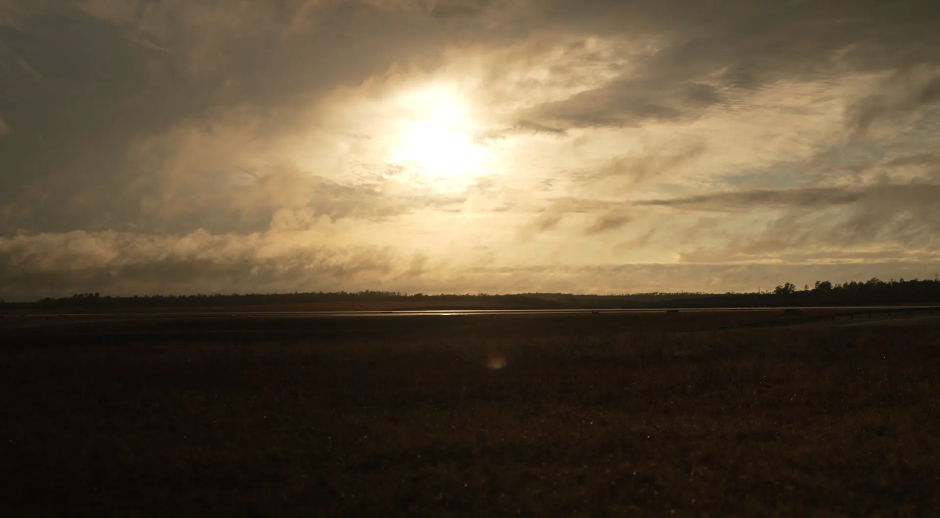 Sunrise over the runway